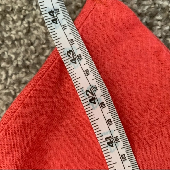Vintage Napa Valley Coral Linen Blend Skirt - Picture 10 of 12